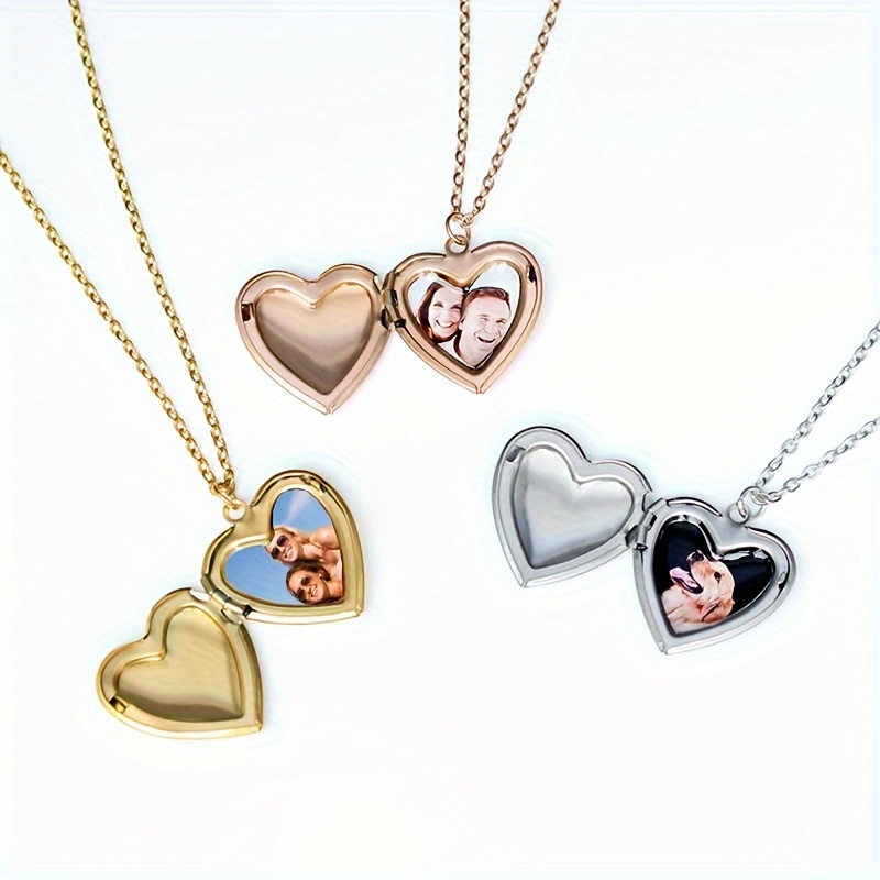 Personalized Love Photo Pendant Necklace Customized Photo Pendant Necklace