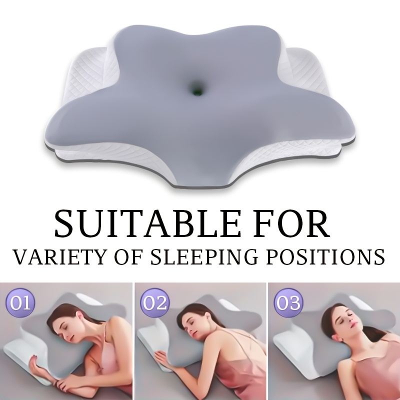 Ergonomic Cervical Pillow, Bed And Sofa Backrest Cushion, Pillow, Breathable Fabric, Suitable For Side, Back, And Stomach Sleepers, Firm Pillow Cor, Supportive Shape, Curved Design, Christmas Gift