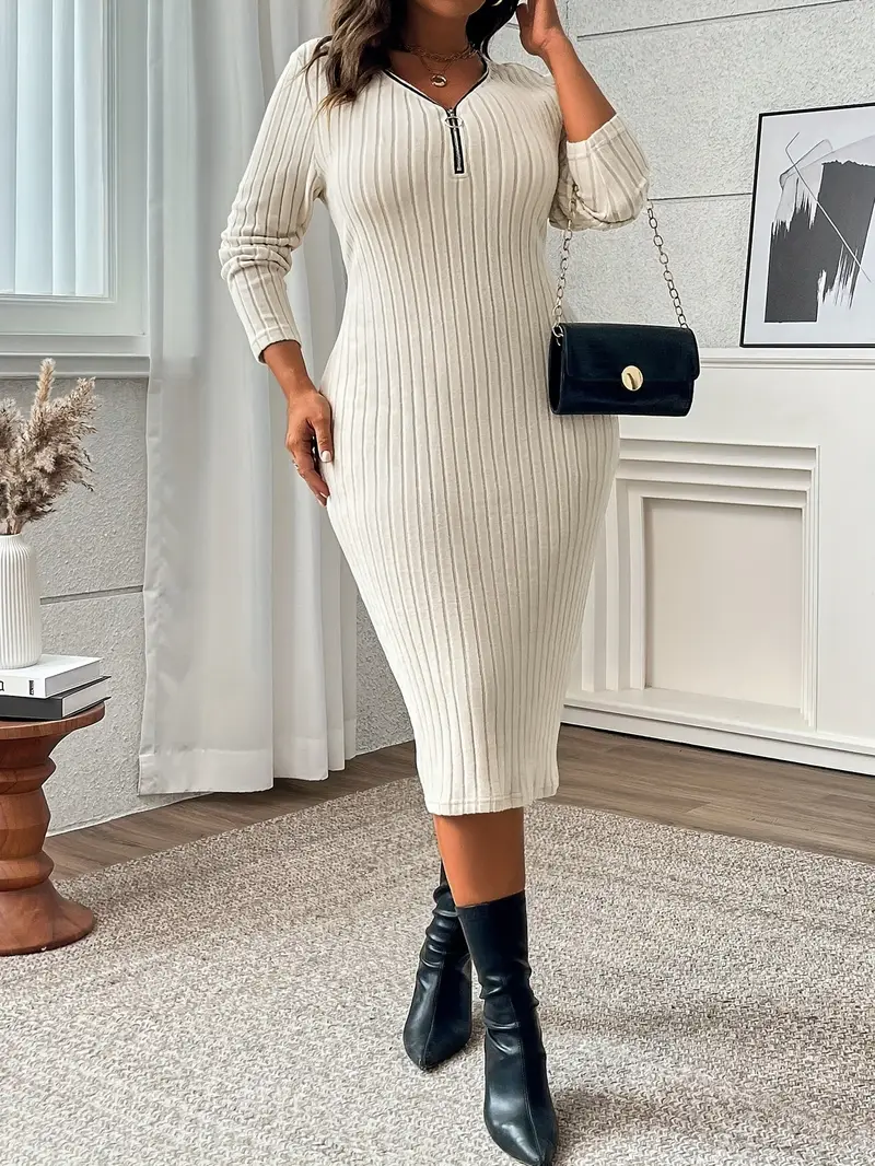 midi plus size winter dress Winter Dresses for Women V Neck Long Sleeve Retro Vintage Style Plaid Patchwork Midi Dress Casual Comfy Plus Size Dress