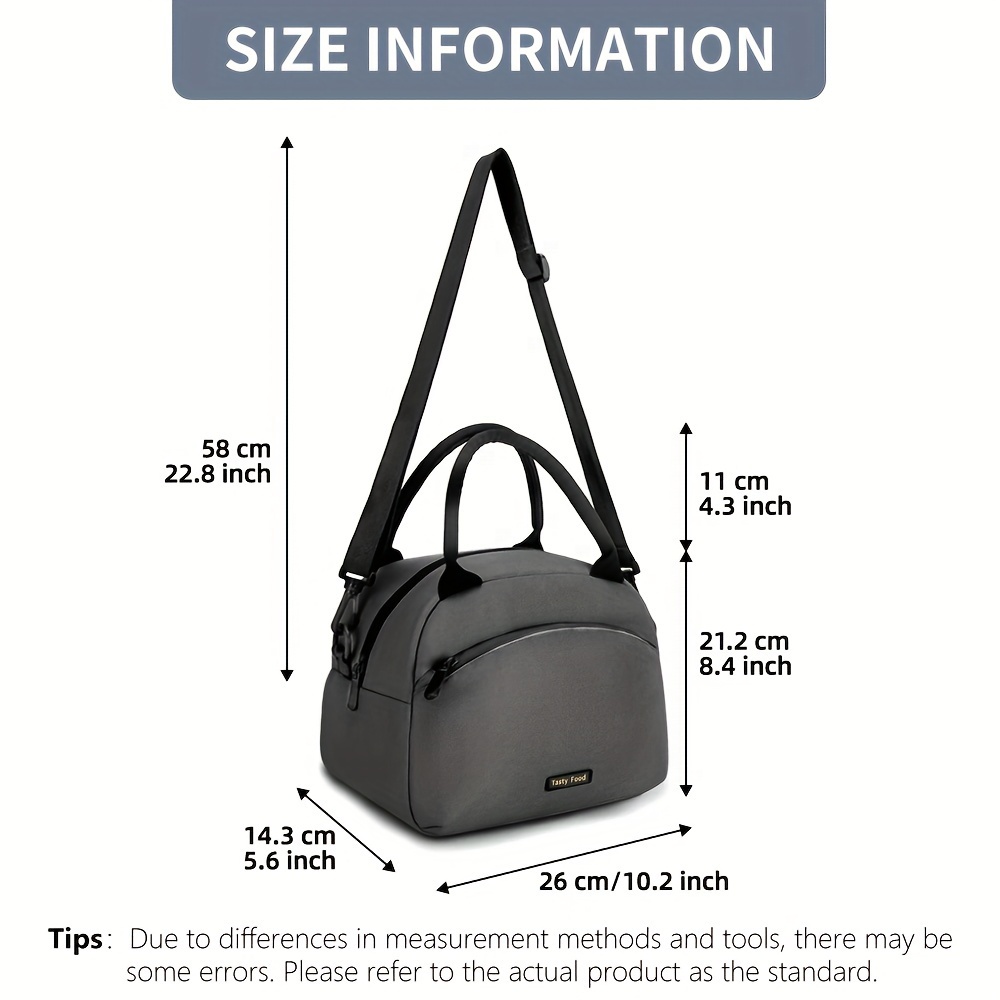Waterproof Insulated Lunch Box Bag Large Capacity for Picnic Hiking