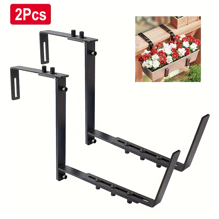 E-shop Robuster, verstellbarer Blumentopfhalter -Design, Metall-Hängegestell, 15-32 cm, einfach zu installieren, geeignet für , Außenbereich,