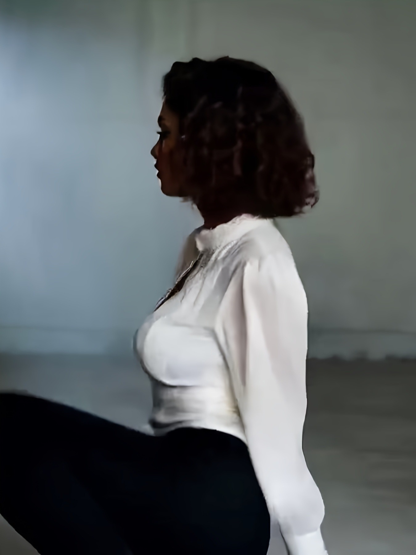 plus size elegant french court   size white lace trimmed shirt   stretch fabric high neck     washable for women s formal events parties dates holiday   date night top intricate   white 1