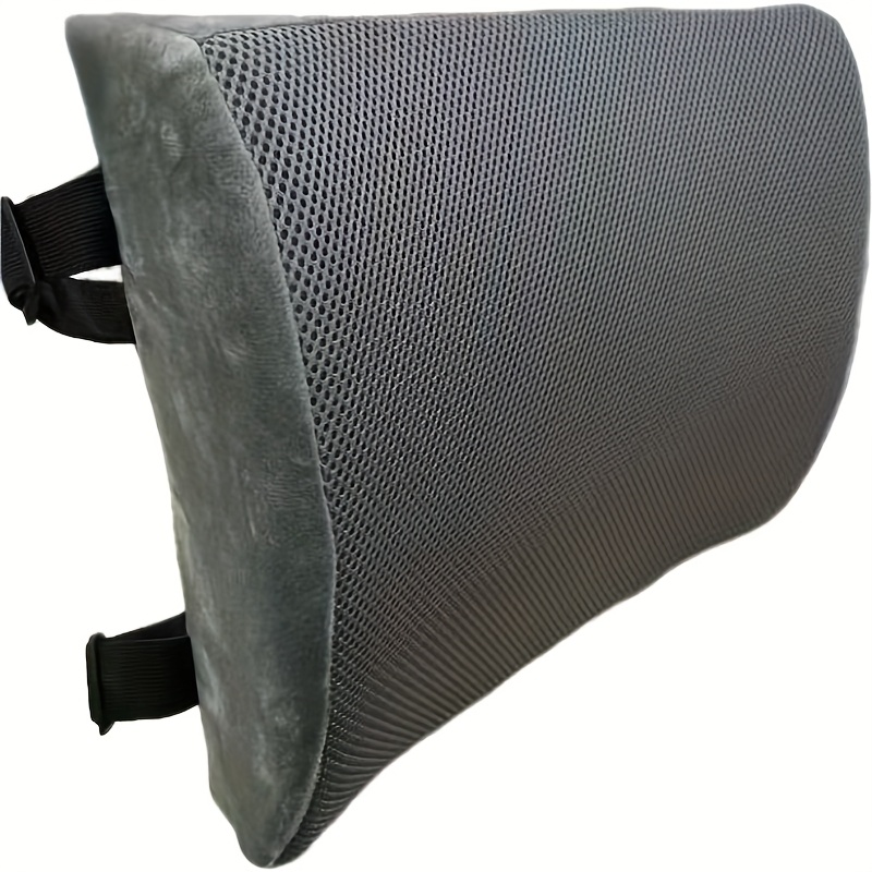   lumbar support back pillow office chair and car seat cushion memory foam with adjustable strap and breathable Product details 2