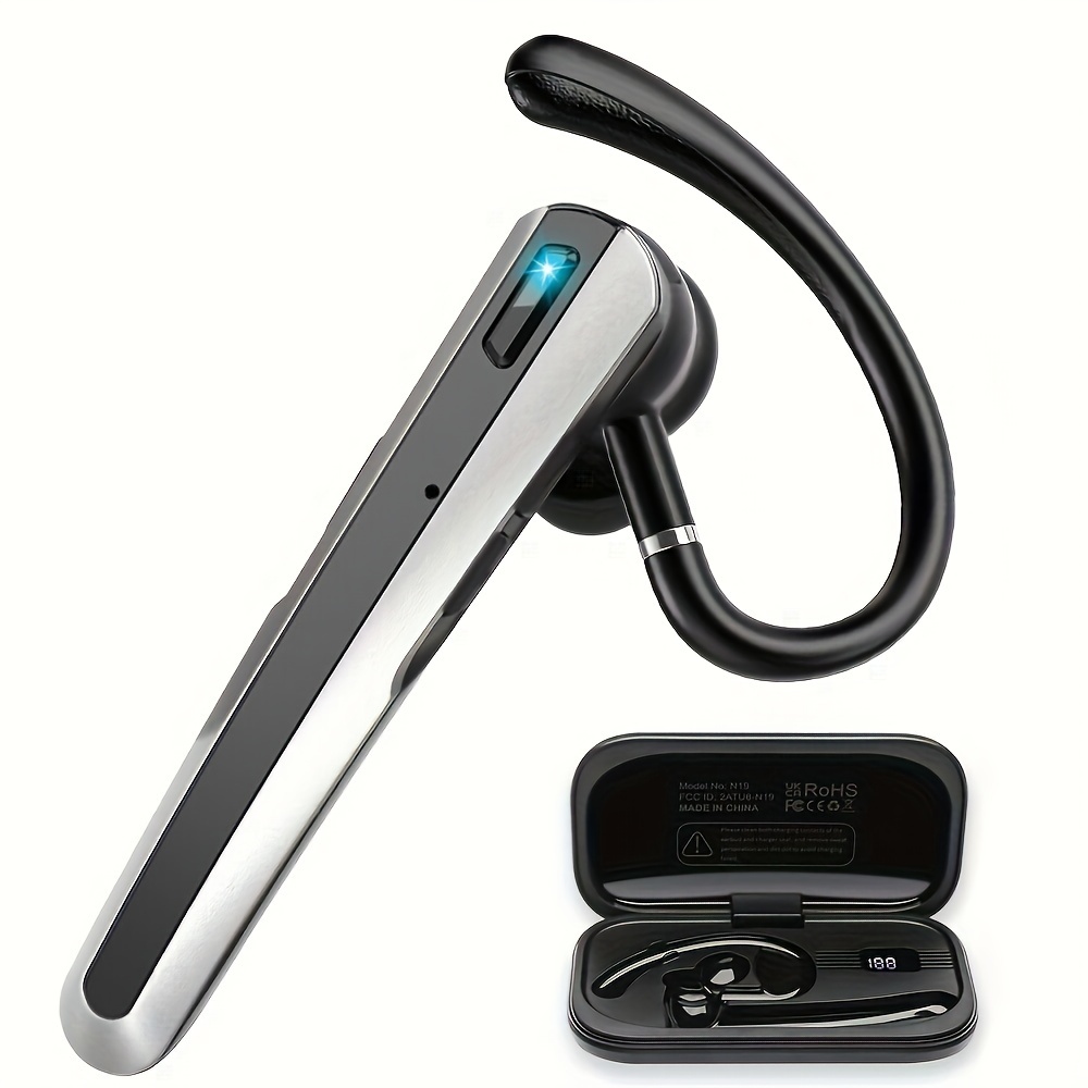 new wireless headphones 430mah charging box 80 hours talk Temu