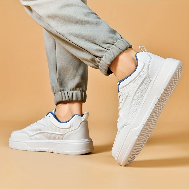 Men's Casual Low-top Grid Slip-on Shoes - Comfortable and Durable with Breathable Fabric Lining, Perfect for Daily Casual Wear, Hiking, Outdoor Activities, and Travel - Suitable for All Seasons