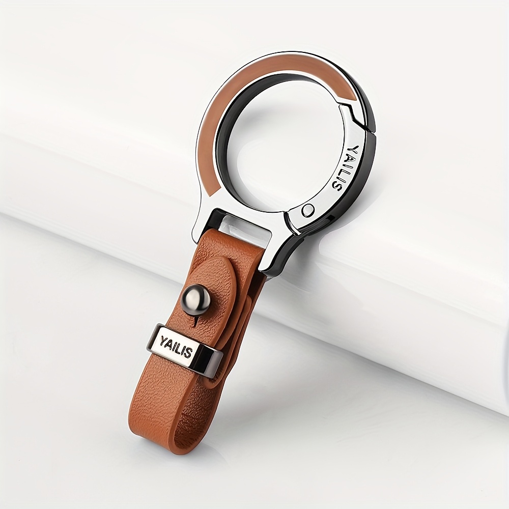 TEMU Is A Vibrant Car Keychain Available In Various Colors, Featuring A Stylish Colored Keyring Made Of Alloy. It's Multifunctional Keychain For Men,