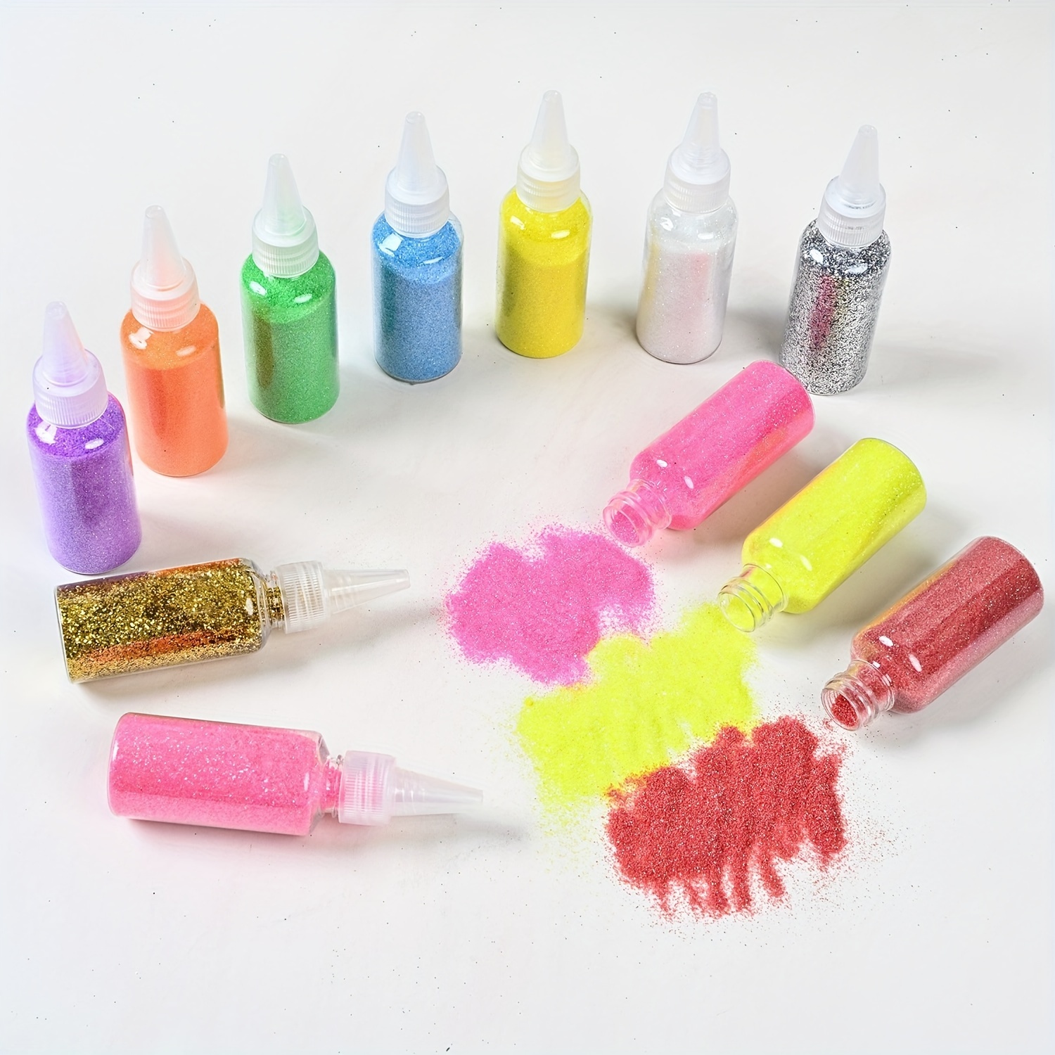 

12 Vibrant Shimmer Powders For Diy Crafts: Mixing With Glue, Resin, Paint, And Paints - Non-toxic, , And Durable - 30ml/1oz