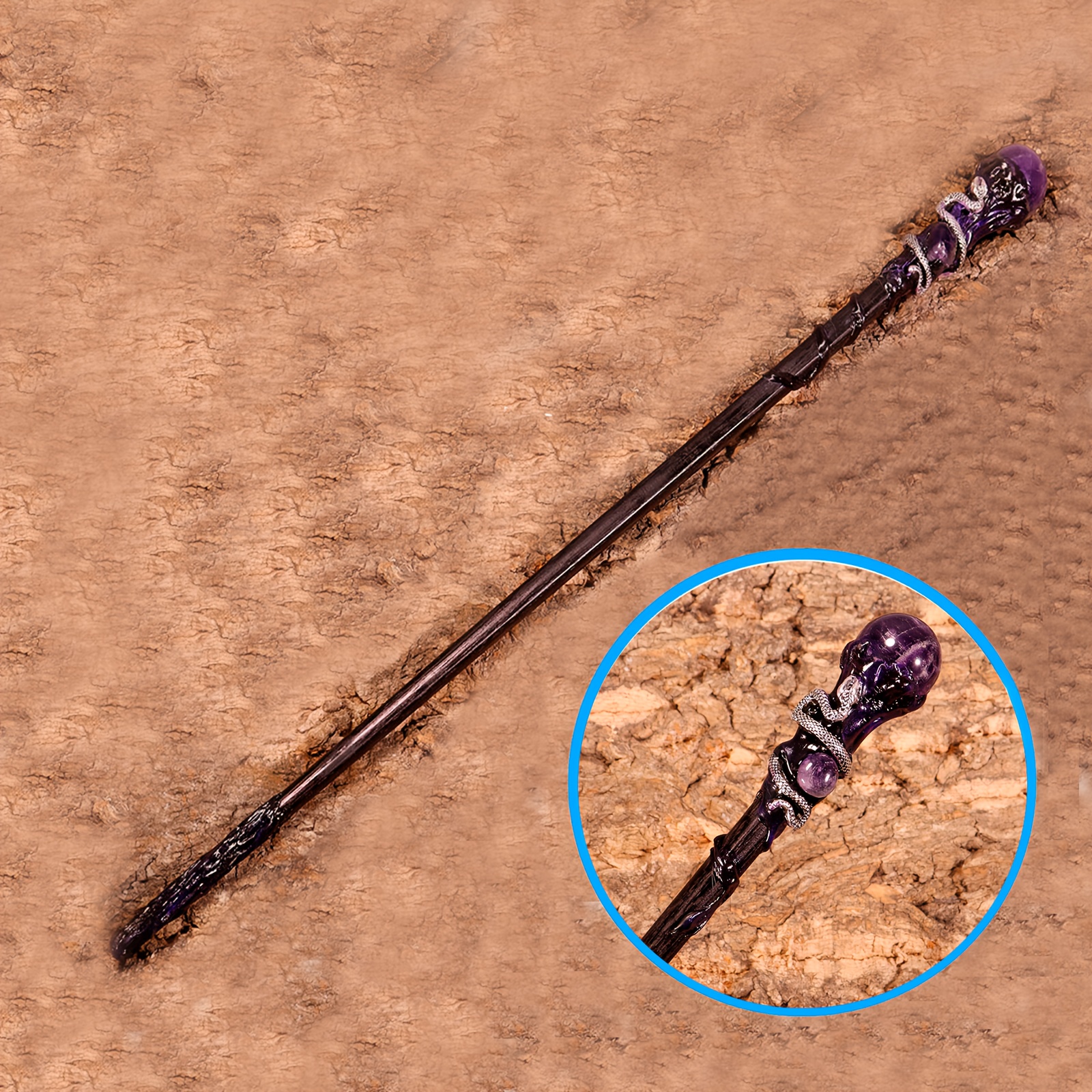 eén gemaakte amethist toverstaf - Temu Netherlands, image size:1600x1600