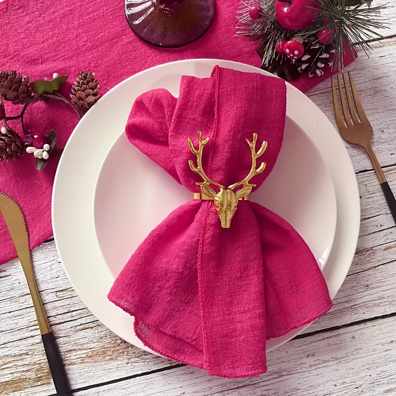 6pcs Gauze Cloth Napkins | 16x16 Inches Soft Polyester Square Napkins For Weddings, Parties, And Everyday Use