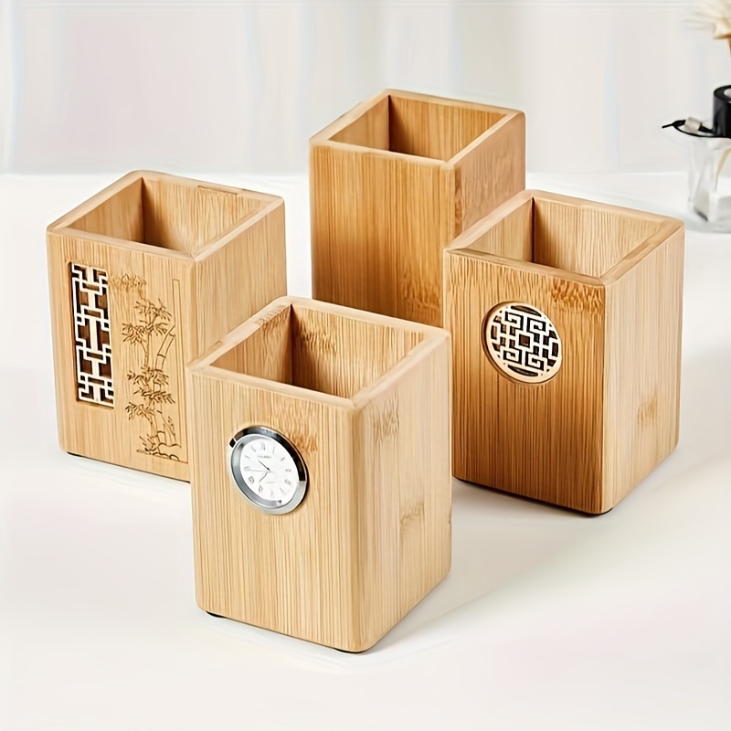 Storage Container Bamboo Wooden 2/3/4/6 compartment Box - Temu