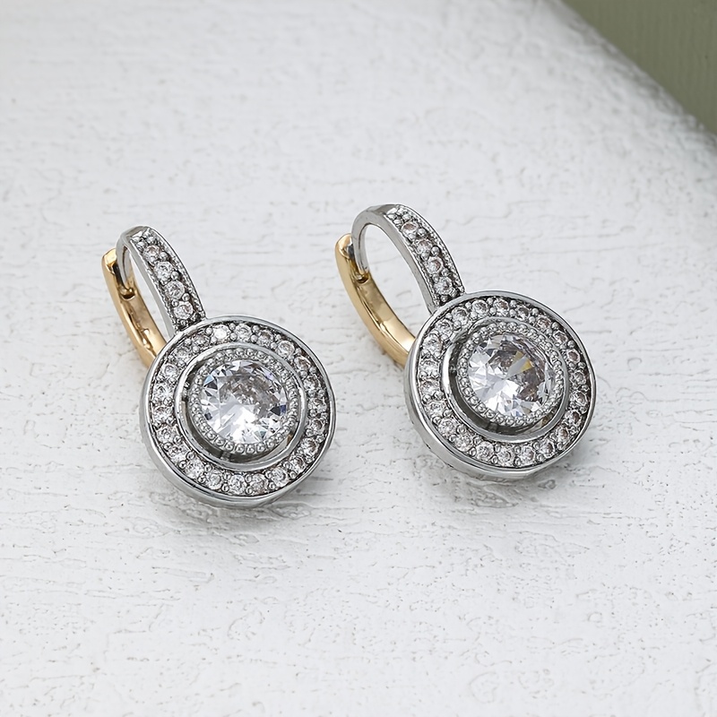 TEMU Elegant Floral Hoop Earrings For Women - Vintage Bohemian Style, Parties & Daily Wear, Ideal Valentine's Day Gift, Party Additions|vintage