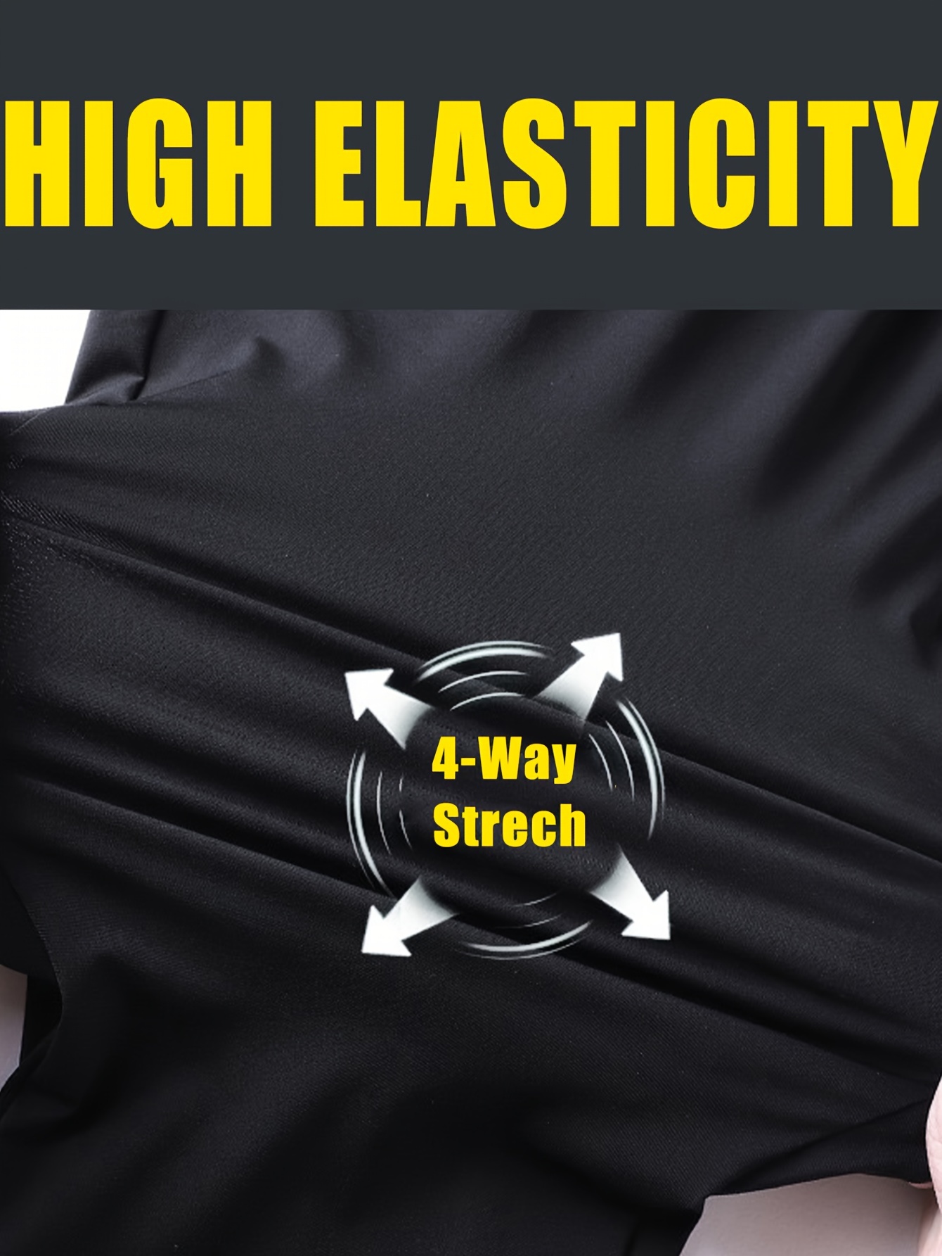 men's casual sports shorts made elastic fabric - Temu - Color : Khaki Style 1 - Size : L