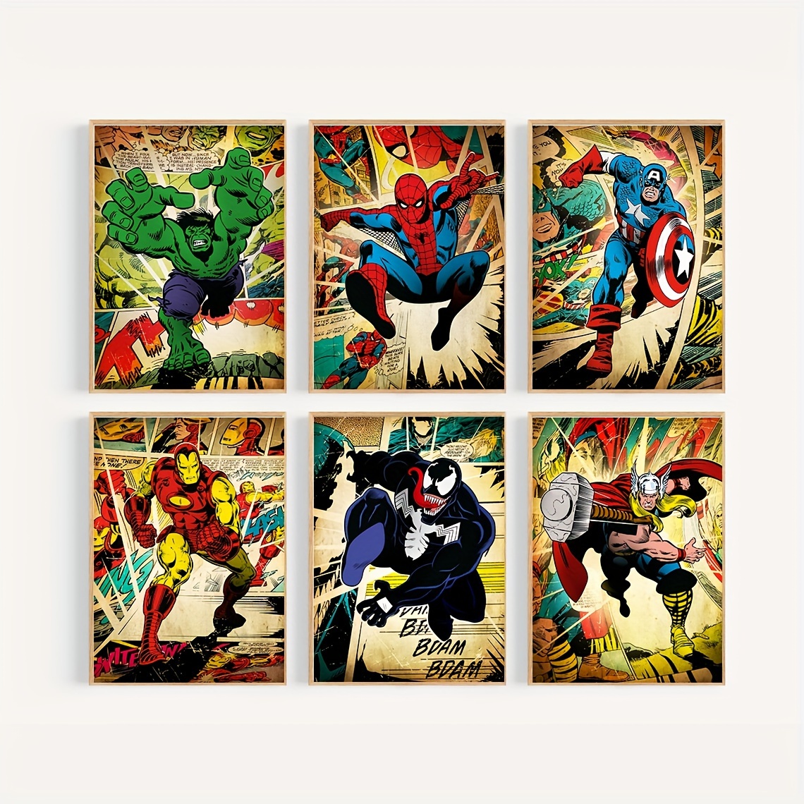 Unframed Canvas Poster Anime Art Avengers Poster Temu
