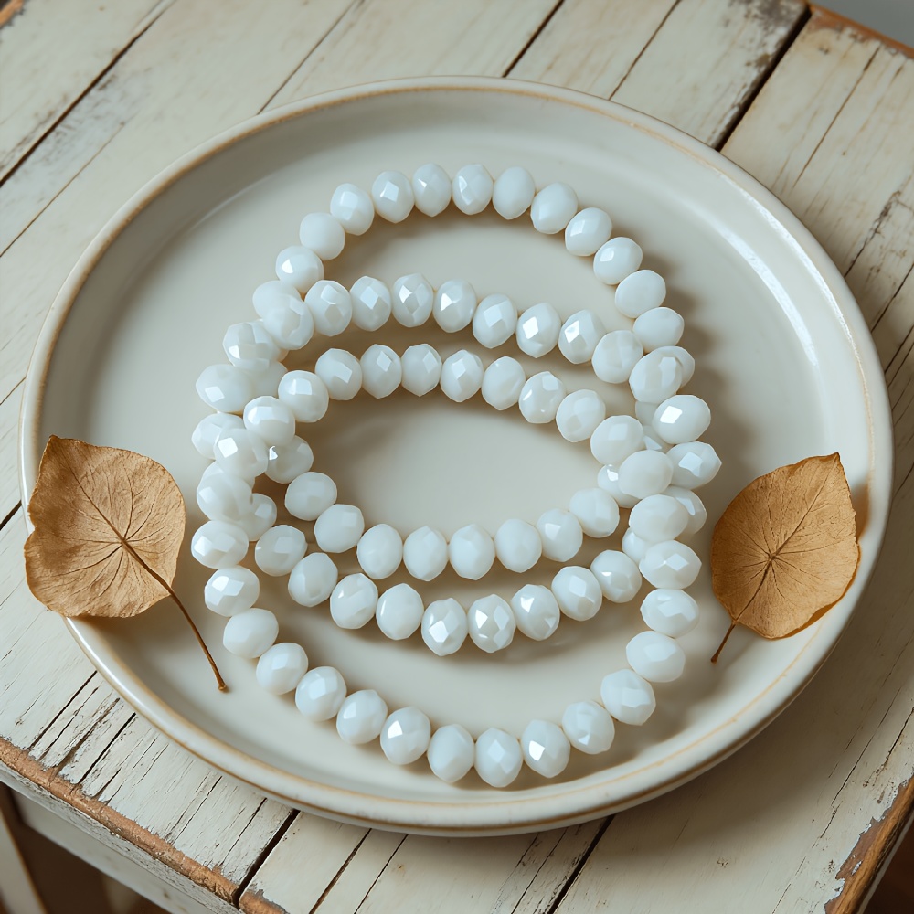 3pcs Stackable Elastic Bracelets, Versatile Daily Wear