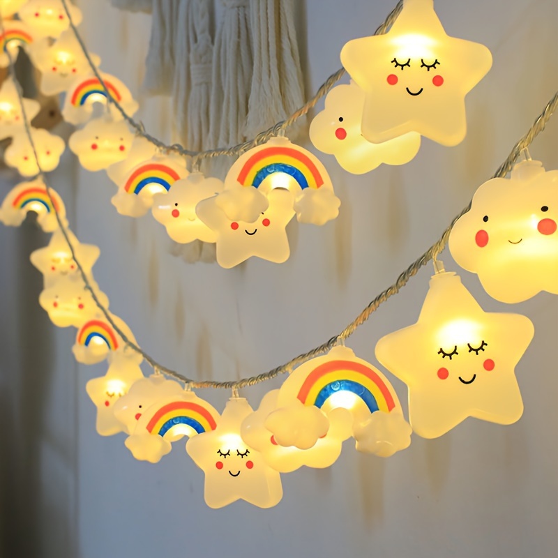 1pc Led Star String Lights Birthday Scene Hanging Light Party Activity Holiday Decoration Atmosphere Lamp