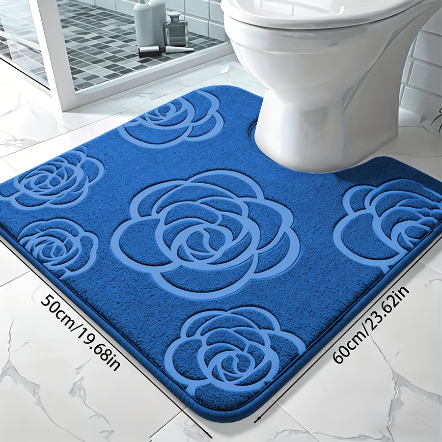 TEMU 1 tapis de sol pour salle de bain, décor et accessoires, ensembles de tapis de bain, tapis de bain en mousse à de antidérapant, et confortable,