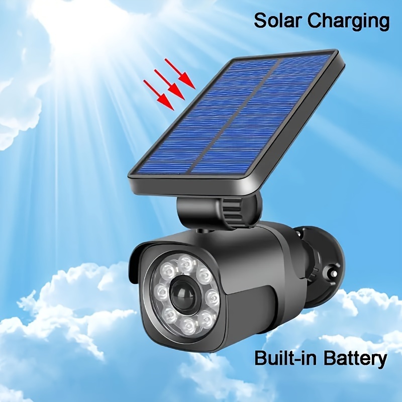 

Solar-powered Lights That Security Cameras, Motion-activated That Look Realistic And Are