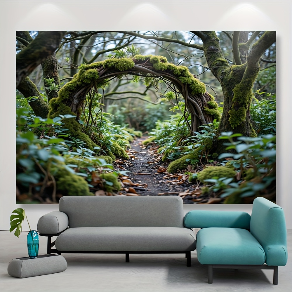 1pc tapestry banner     100 polyester without electricity versatile use for decorations clearance