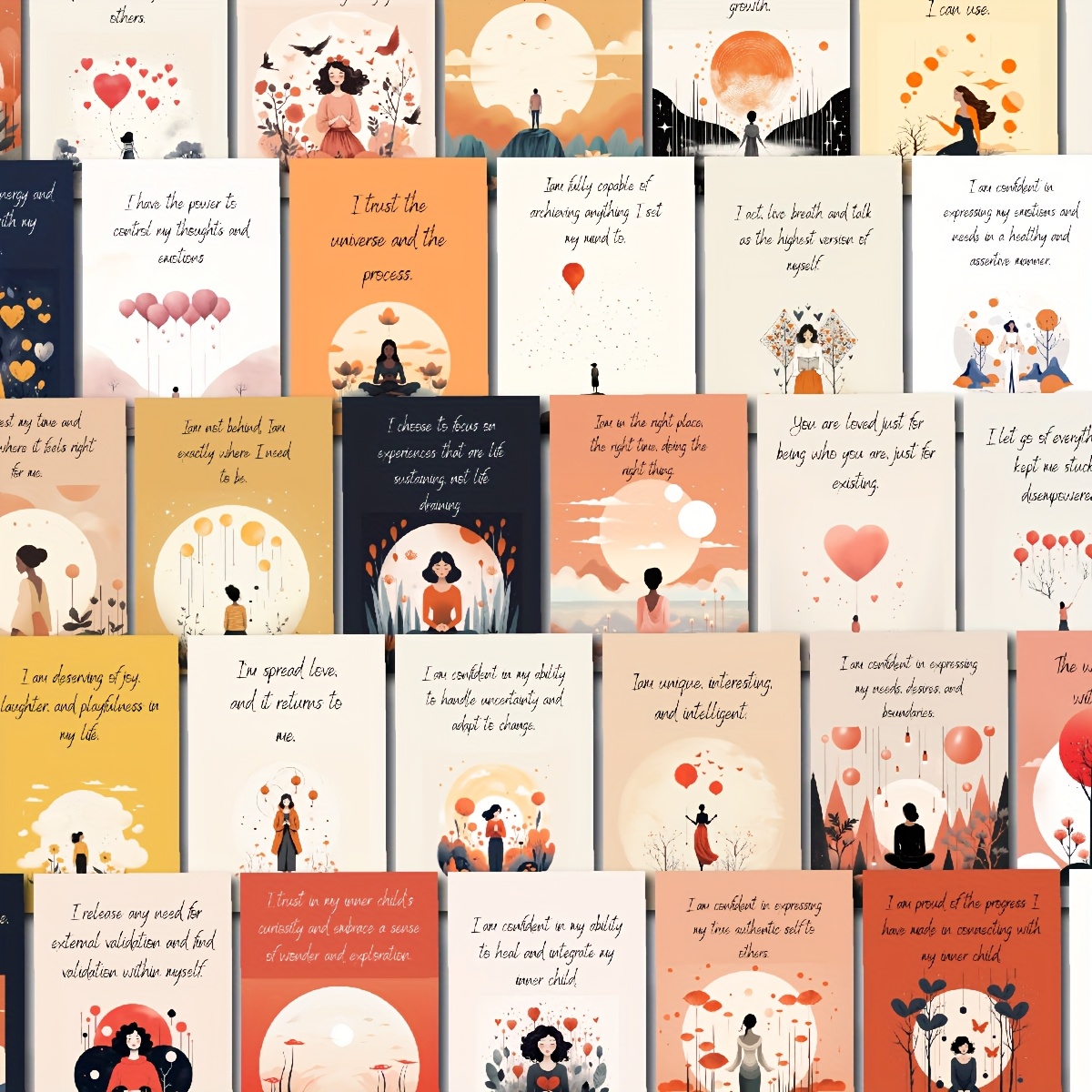 TEMU 112pcs, Positive Affirmation Cards, Thank You Cards, Encouragement Cards, Positivity Cards, Employee Thank You Cards, Cards