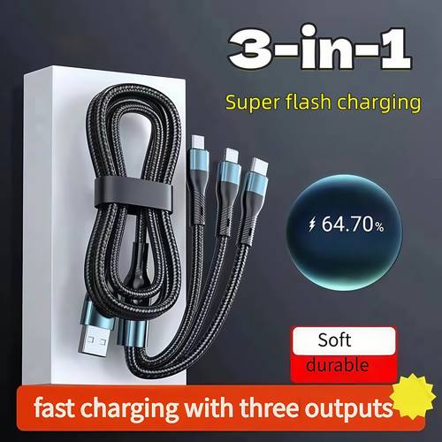 multi charging 3 in 1 cables superior type charging iphones phones and tablets with our usb type c charger cable ac to phone type c built to and charge