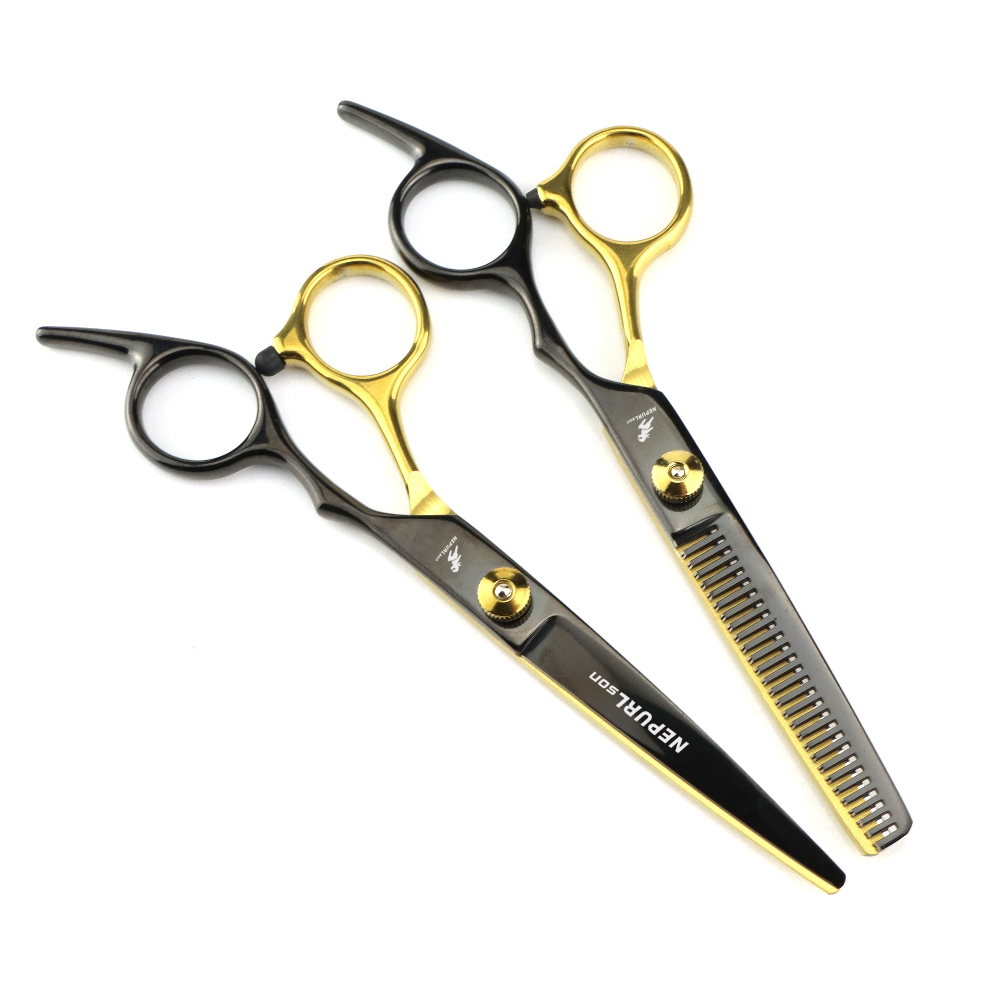  9pcs professional haircutting scissors set 6 0 inch texturizing thinning shears for all hair types right handed scent free Product details 17
