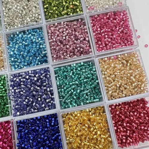 8788pcs 25 colors 2 5mm high quality silvery filled glass decorative rice beads mini retro style beads suitable for handmade bracelets clothing additions and gifts for friends