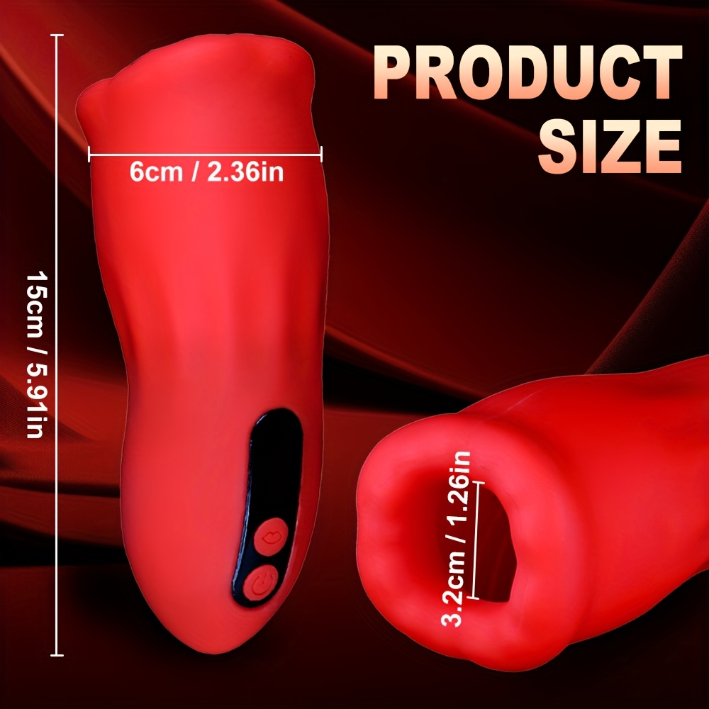 1pc Realistic Pocket Pussy Penis Training Masturbators Sex Toy For Men, Liquid Silicone Tongue Vibrator Rose Sex Toys With 3 Sucking & 9 Vibrating Modes, 360° Wrapping Sucking Vibrator Couple Sex Toys