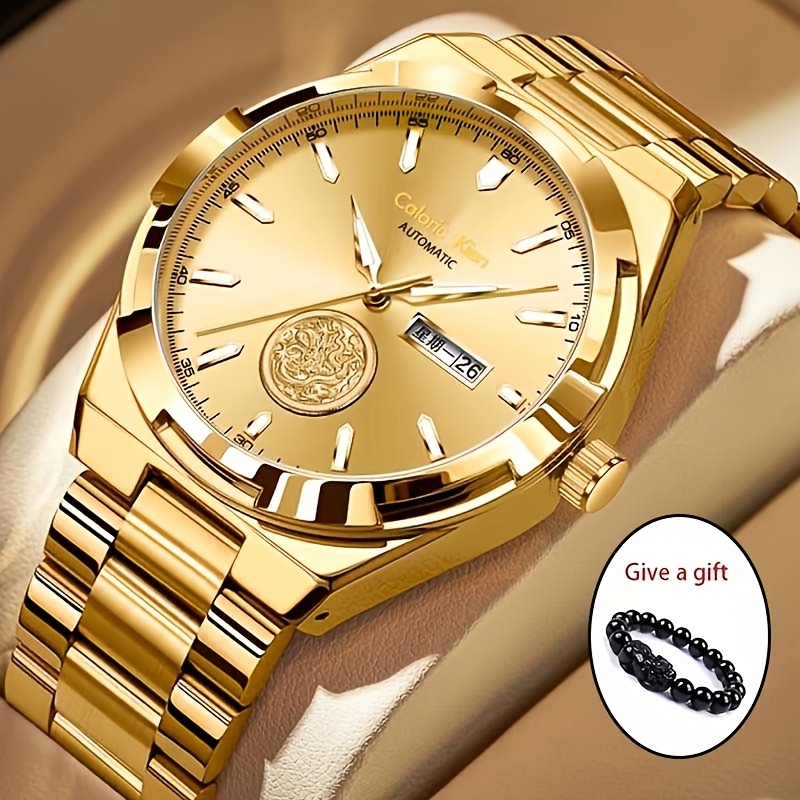 Image of Fully Automatic Movement Men's Mechanical Watch, Business And Leisure Dual-use, Luxury Versatile Business Men's Watch, Suitable For Gifts On Holidays, For Christmas, Couple's Watch Luxury Gift Box