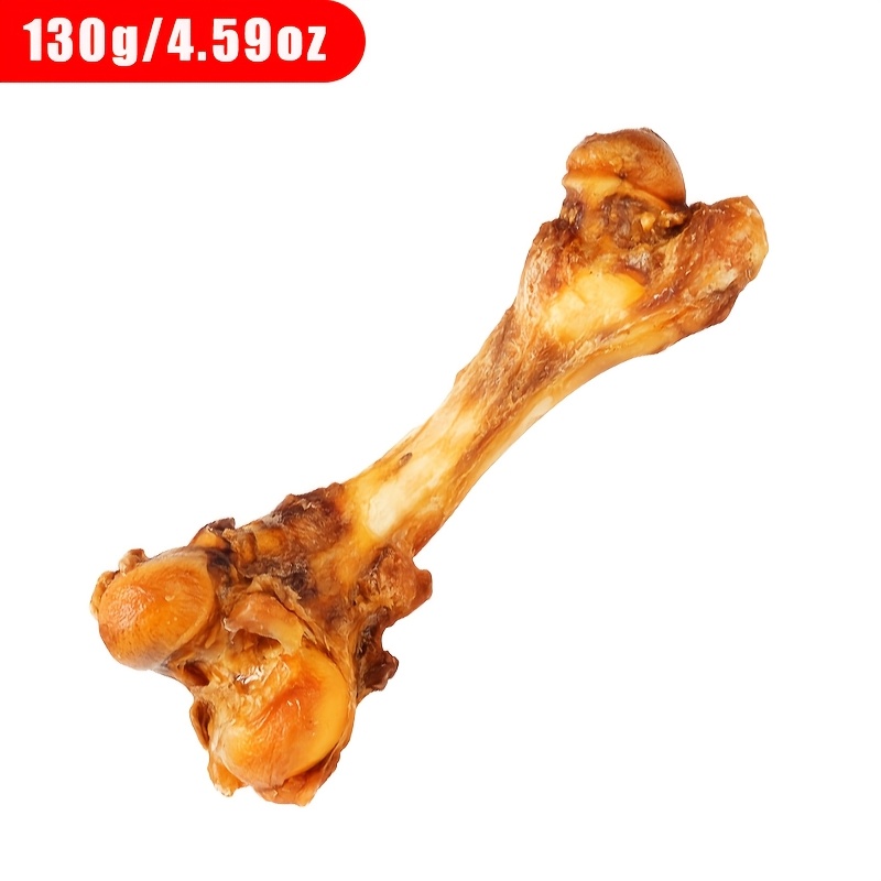 130g Whole Cow Bone | Cold Air Drying Treatment For Long-lasting Chewing And Wear Resistance, Real Materials, Large Bones Dog's Biting Instinct, Ideal For Outdoor Interaction, Beef Flavor