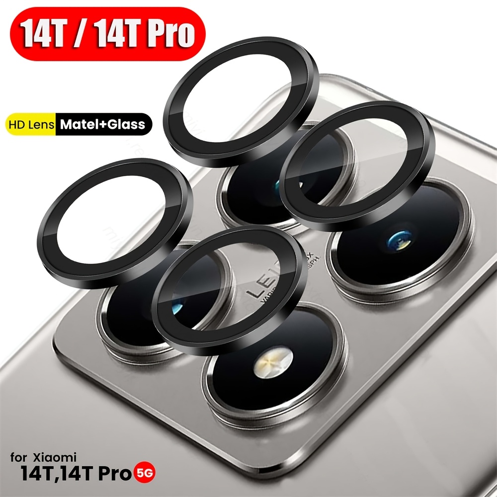 

Hd Tempered Glass Lens Protector Cover For Xiaomi 14t/ 14t Pro 5g Xiaomi14t Mi 14tpro 14 T Mi14t Black Color Camera Case