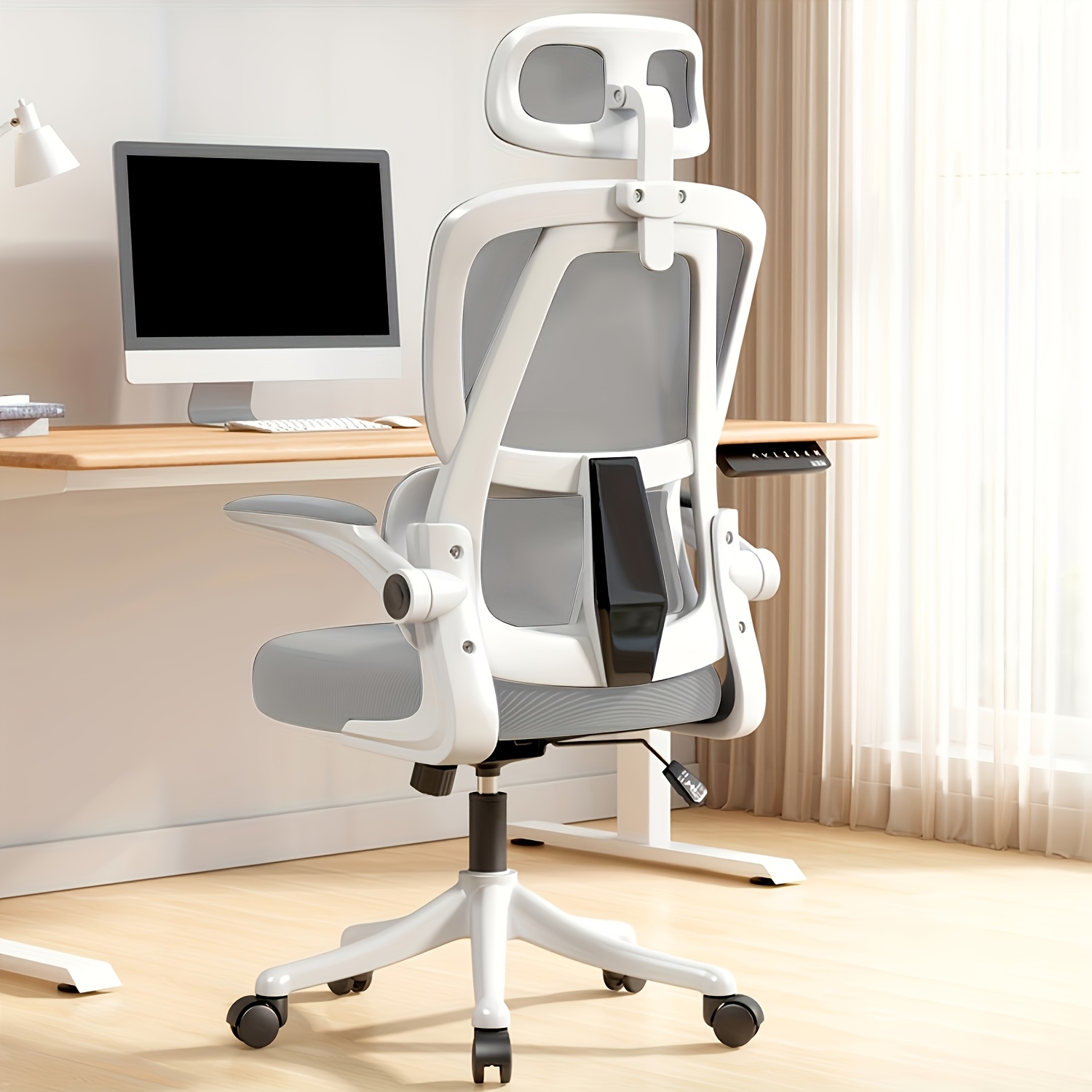Gaming Chair Office Chair Ergonomic Desk Chair, 330 Lbs Home Mesh Office Desk Chairs With Wheels, Comfortable Gaming Chair, High Chair For Long Hours, Office Chair For