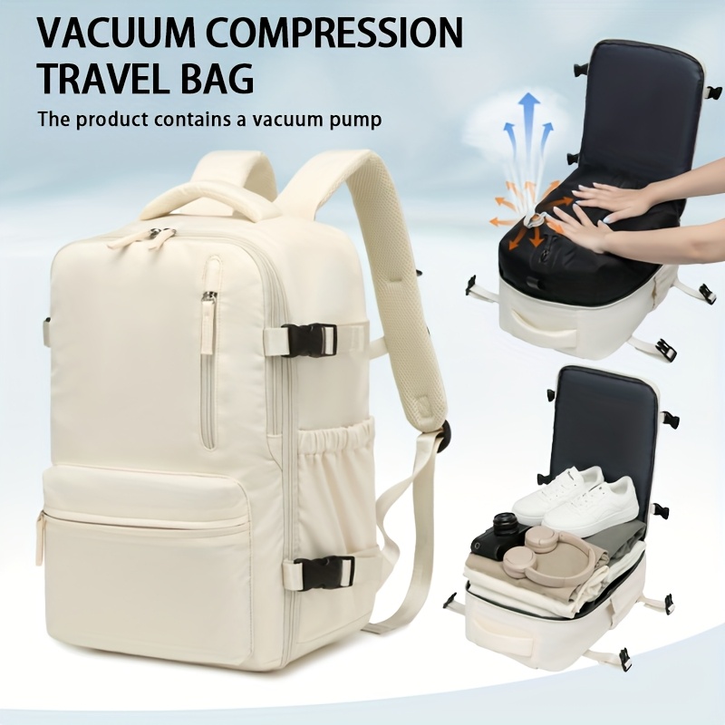 Sacs De Compression Sous Vide Avec Pompe Manuelle - Lot 3 Tailles Pour Voyage Et Rangement