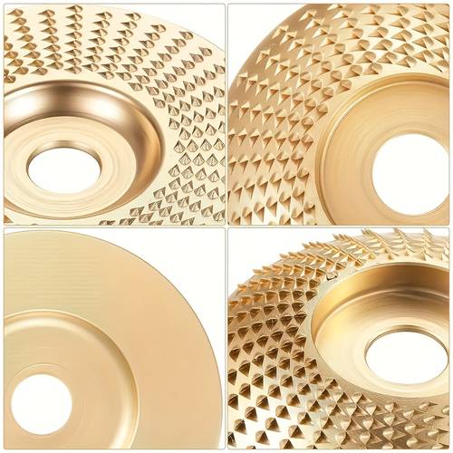 1 3pcs angle grinder wood carving kit metal material with super wear compatible with most grinders 3pcs set for coarse grinding fine polishing edge trimming wood shaping and engraving discs