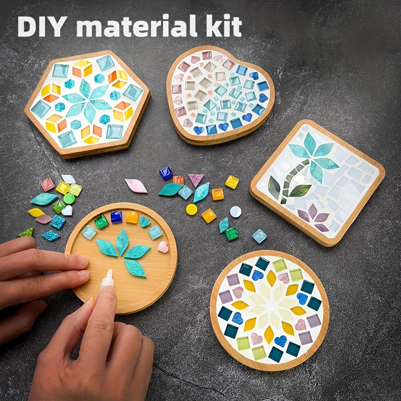 diy mosaic coaster heat   kit   handmade set for halloween activities school clubs company team building    