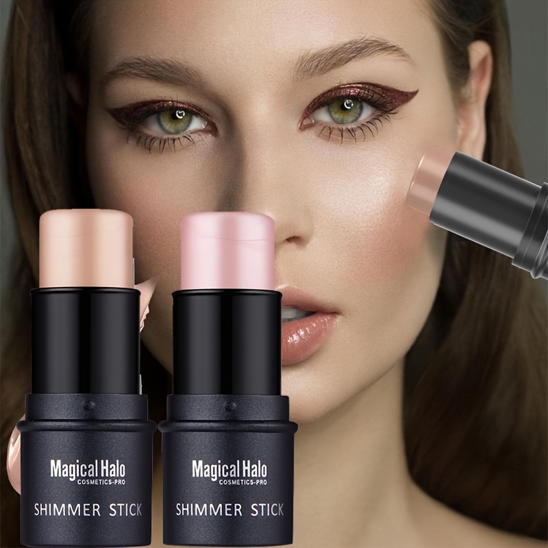 

Makeup Highlighter, Contouring And Shadow Stick, Three-dimensional Facial Primer And Blush Pen Contain Plant Squalane