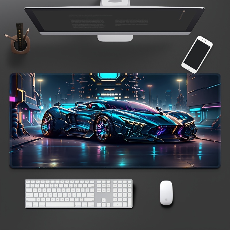 

Creative Sci-fi Sports Car, Stitched Lock Edge Durable Non-slip Waterproof, Rectangular Mouse Pad, Large Mouse Pad, Suitable For Office Computer, Laptop, Mouse Pad For Office