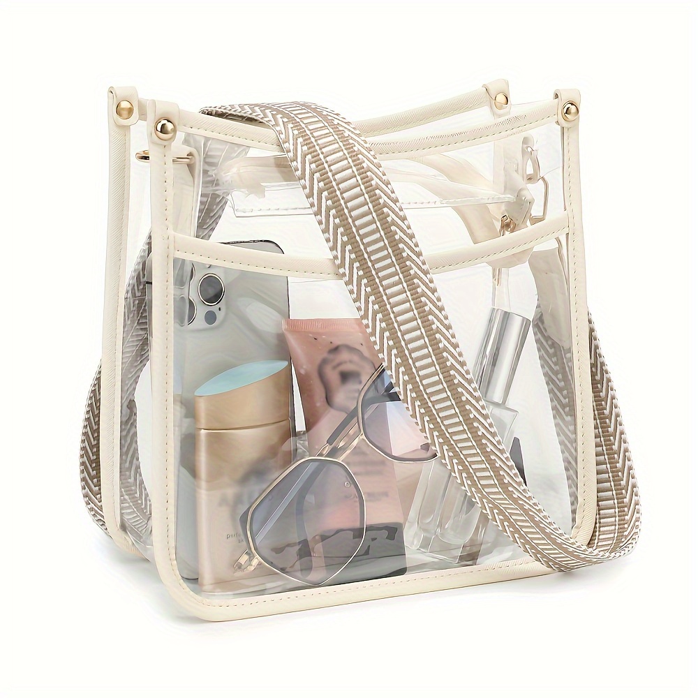 

Clear Bag For Women, Stadium Events Clear Purses Clear Crossbody Bag Clear Handbag With Guitar Strap For Sport