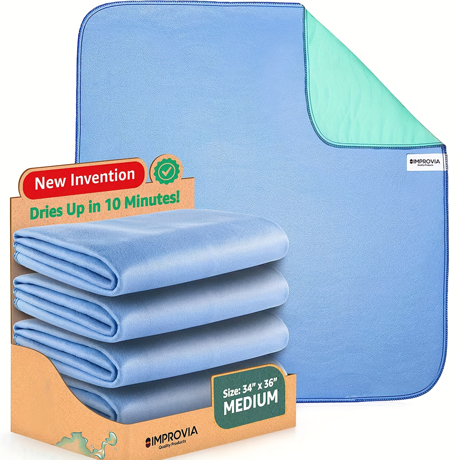 TEMU Reusable Puppy Training Pads That Are Washable, Suitable For Crates And Beds, Liners For House Training, And Pet Incontinence Pads For Cats