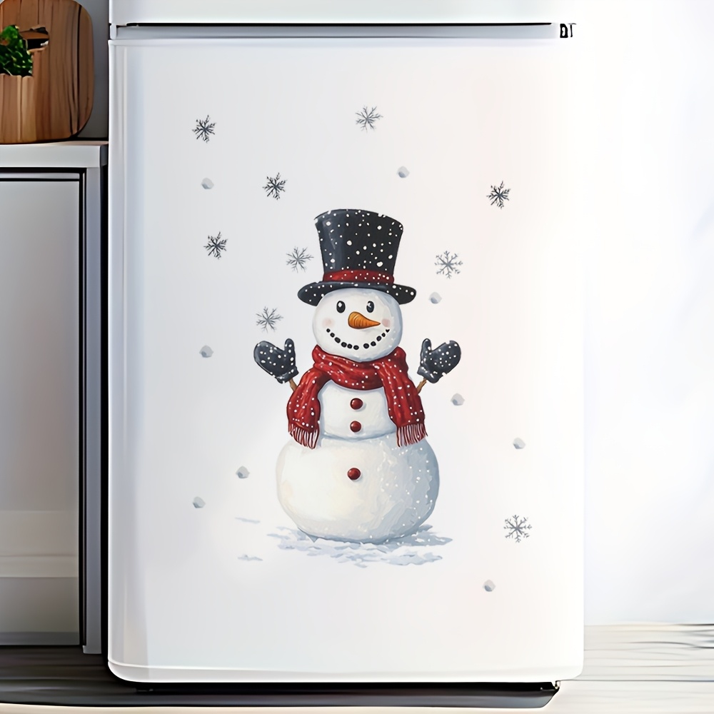 TEMU Adesivi murali autoadesivi festivi di e di - Rimovibili per cucina, bagno, camera da letto con design di dei animati e sciarpa , decorazioni per