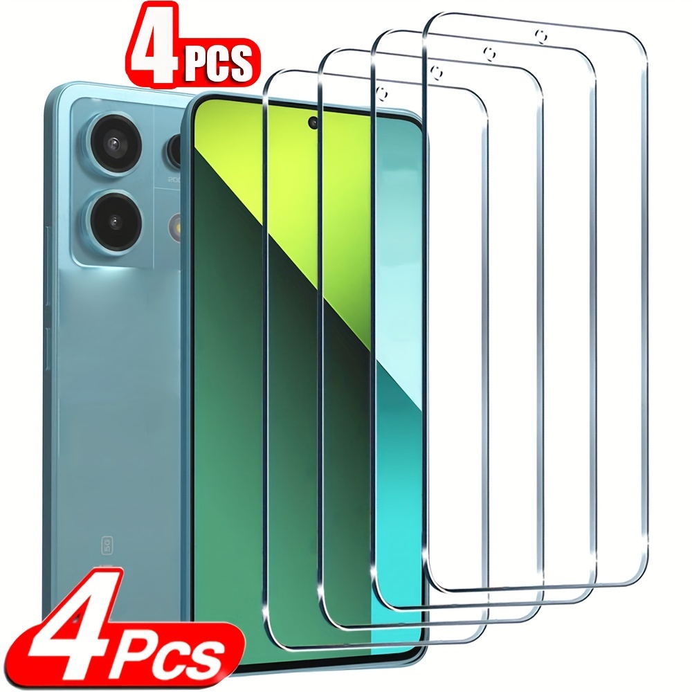 

Lot de 4 Protecteurs d'Écran HD en Verre Trempé pour / 13 Pro 4G 5G pour 12 11Pro+ 5G 4G 13C 12C 12 Verre POCO C65 X6 5G M6 Pro 4G F5 X5