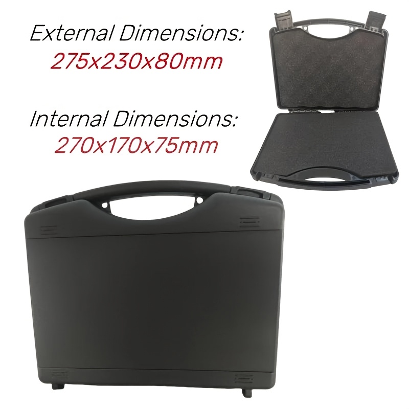 Multifunctional Hardware Toolbox Plastic Box With Protective Foam Instrument Case Portable Storage Box Equipment Tool Case