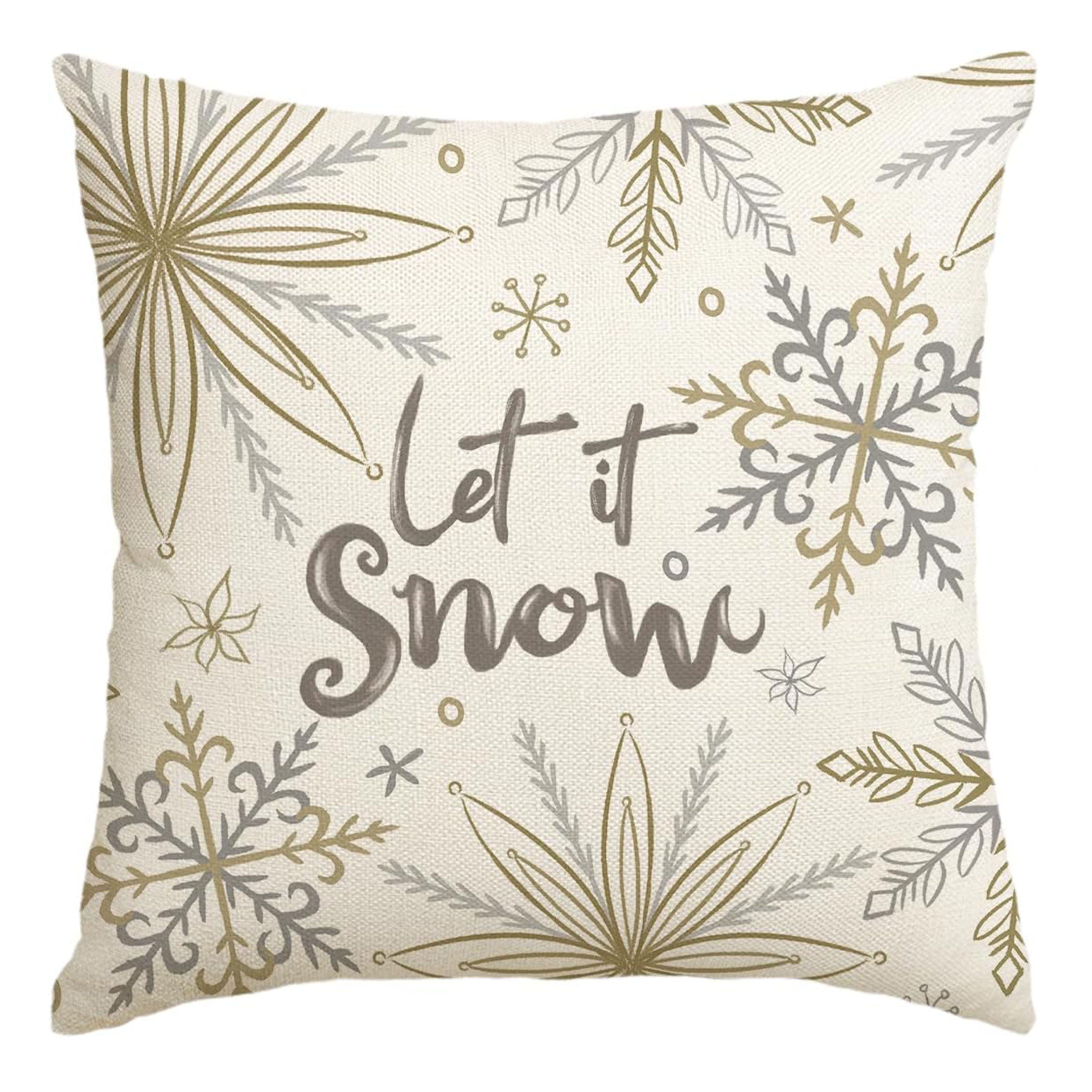 

Linen Pillowcase - Christmas , Decor For Bedroom & Sofa, -sided , Zip , Washable - No