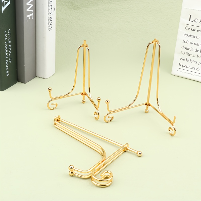 

Iron Display Stand - Classic Bracket, Book Holder, Photo Pedestal & Bowl Dish Frame For Home