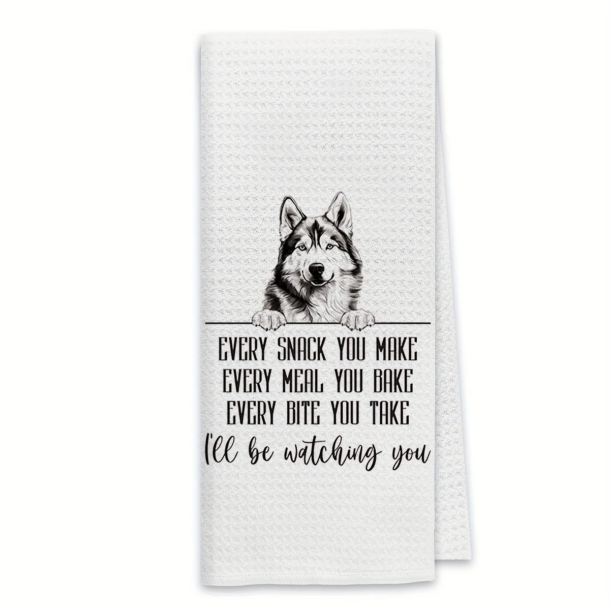 

Husky Kitchen Towels, Towels You Make Cloth Hand Towels With Bathroom Kitchen Tea Towels, A Gift For Dog Lovers, 18x26 Inches, Bathroom Tea Towel| Design|knit Texture