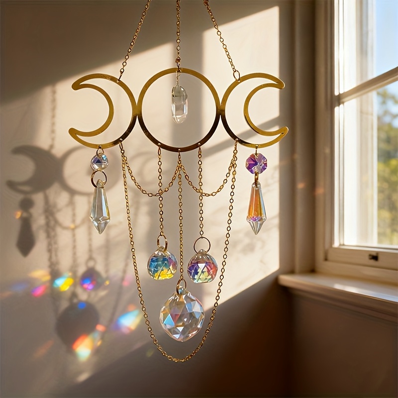 Image of Elegant Bohemian Hanging Decor, Garden Hanging Decor, Indoor Hanging Decor, Natural Stone , Festival Hanging Decor, Gift