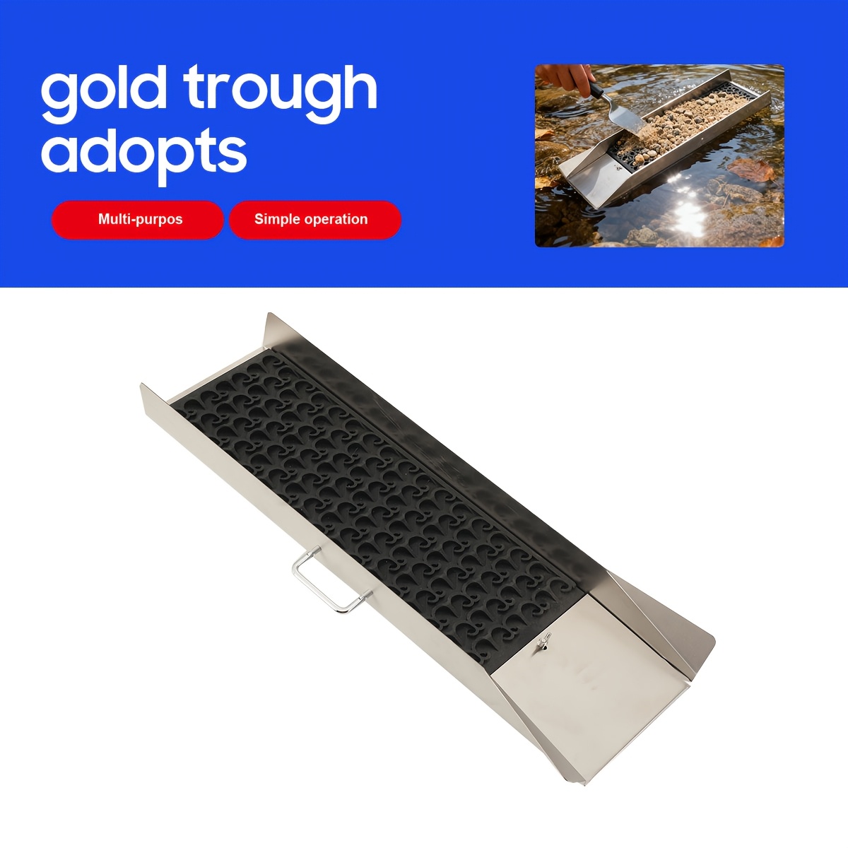 Image of Equipment For Adults To Pan For Golden And , Including Outdoor Golden Pans For Beginners