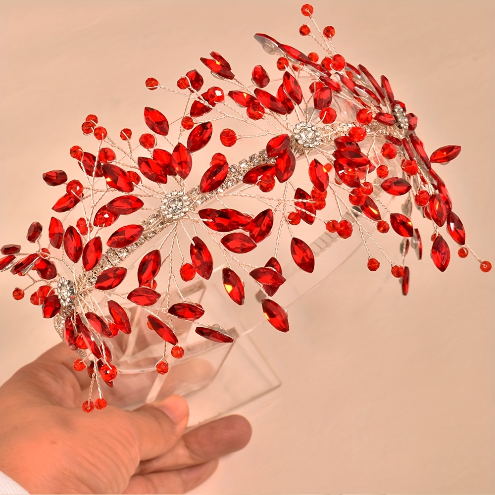 элегантная бохо-невестная диадема роскошь украшенная бисером корона ободок для свадьб в деталях 4