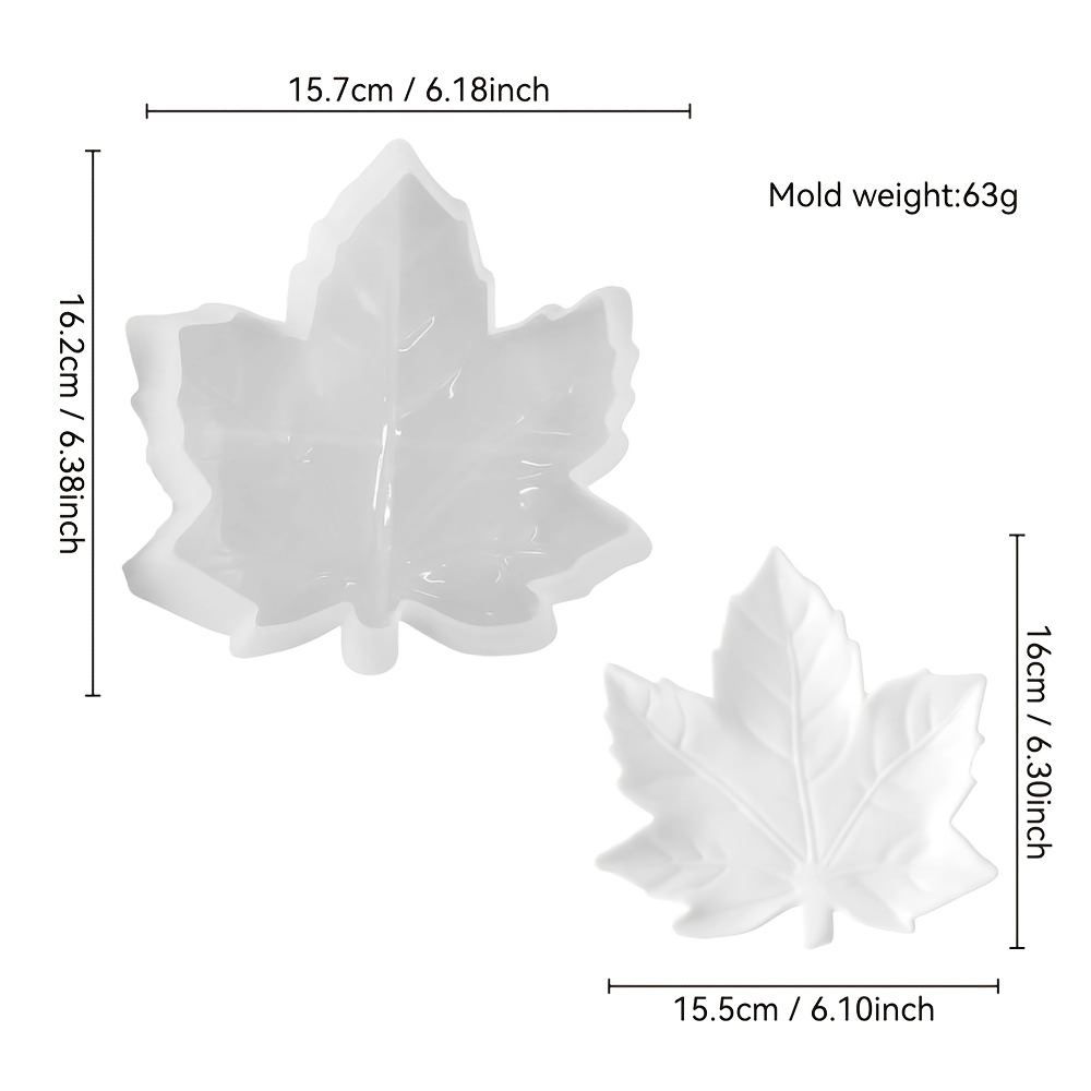 TEMU Molde de silicona JDH para bandeja de hojas de , para creadores de manualidades DIY / decoradores del hogar, utilizado para hacer bandejas de