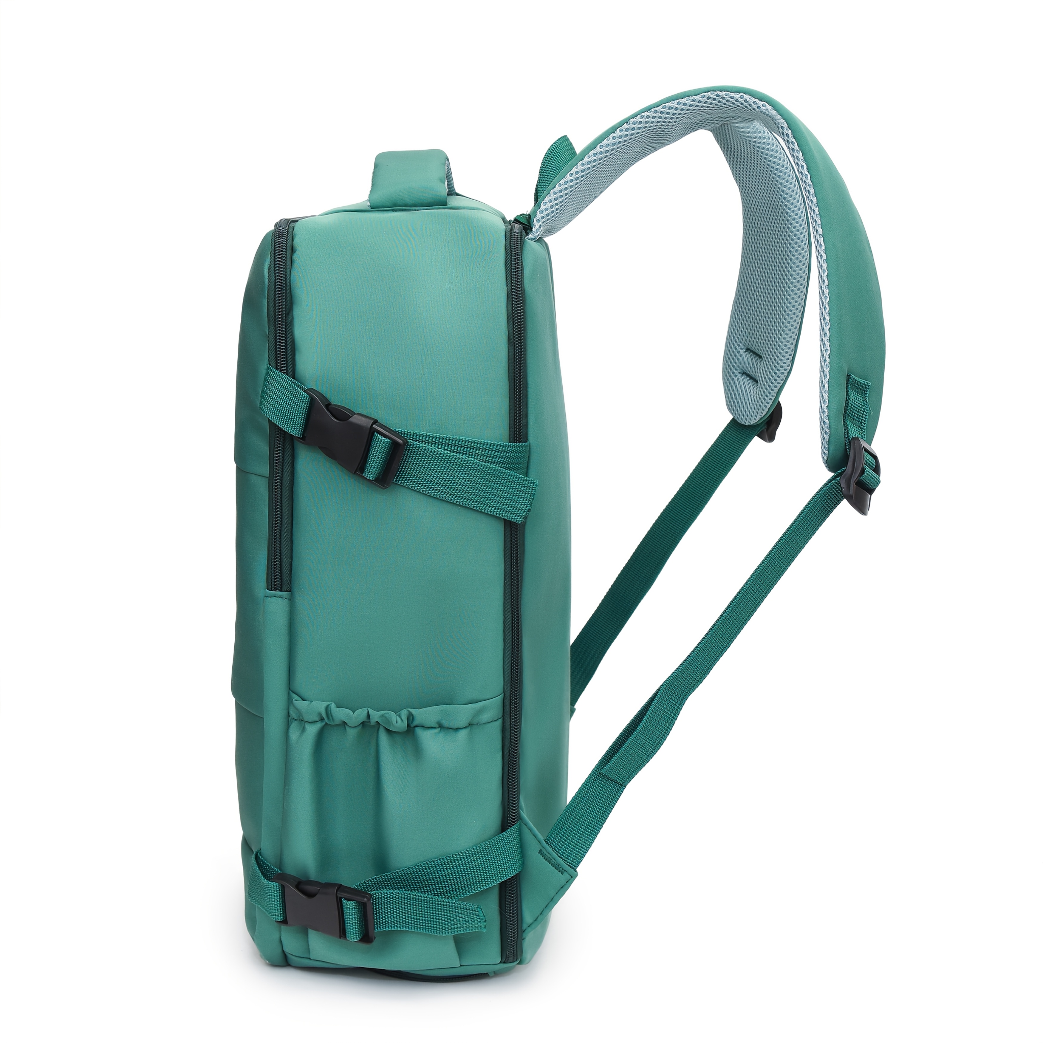 Bolso de viaje ligero, mochila convertible de gran capacidad con compartimento para zapatos, bolso antirrobo para hombres y mujeres, estilo deportivo, material Oxford, apertura de 180°, equipaje multifuncional para viajes cortos
