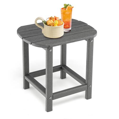 side table coffee table adirondack table furniture garden patio grey